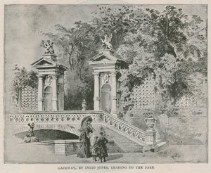 Portale, di Inigo Jones, che conduce al parco, Holland House