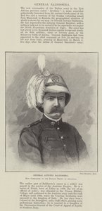 Generale Antonio Baldissera, nuovo comandante delle truppe italiane in Abissinia (incisione) da English School
