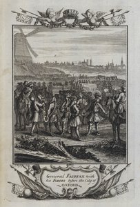 Il generale Fairfax con le sue forze davanti alla città di Oxford da English School