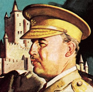 Generale Franco. Presidente e dittatore della Spagna. da English School