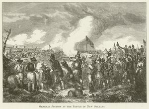 Generale Jackson alla battaglia di New Orleans da English School