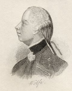 Generale James Wolfe, da Dizionario Storico di Crabb, pubblicato 1825 da English School