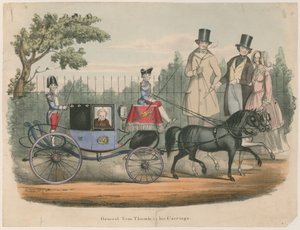 Generale Tom Thumb nella sua carrozza da English School