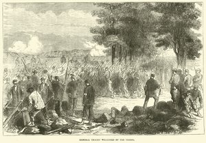 Il generale Trochu accolto dalle truppe, dicembre 1870 da English School