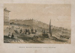 Vista generale di Adelaide Crescent e Brunswick Terrace da English School