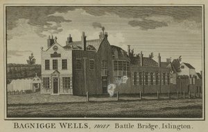 Vista generale di Bagnigge Wells da English School