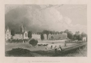Vista generale delle case di beneficenza di Whittington da English School