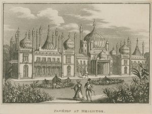 Vista generale del Royal Pavilion a Brighton da English School