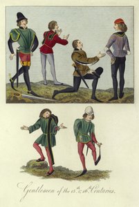 Gentiluomini del XV e XVI secolo da English School