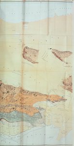 Mappa geologica del deserto di Cutch, 1870