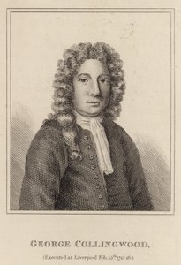 George Collingwood, giustiziato a Liverpool il 25 febbraio 1715-16