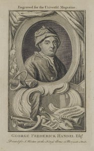 Georg Friedrich Händel, inciso per la Universal Magazine, c.1760
