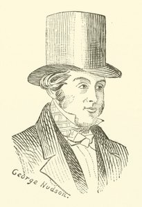 George Hudson, il re delle ferrovie (incisione)
