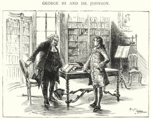 Giorgio III e il dottor Johnson da English School