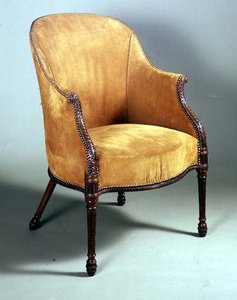 Poltrona bergère di Giorgio III, fine XVIII secolo da English School