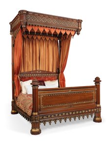 Letto a baldacchino di Giorgio IV, c.1830 da English School