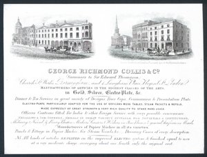 George Richmond Collis & Co, biglietto da visita da English School