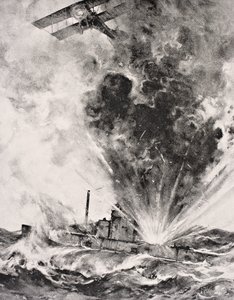 Sommergibile tedesco bombardato e affondato il 26 agosto 1915, da 