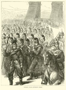 Truppe tedesche che entrano a Parigi, marzo 1871 da English School