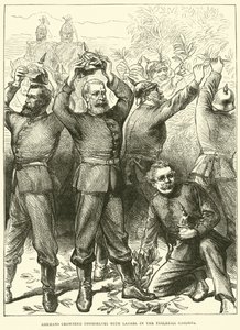 I tedeschi si incoronano di alloro nei Giardini delle Tuileries, marzo 1871 da English School