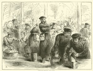 I tedeschi distribuiscono cibo, gennaio 1871 da English School