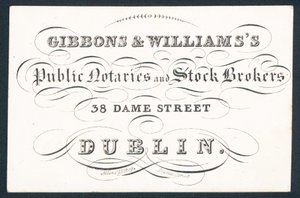Gibsons & Williams, notai pubblici e agenti di borsa da English School