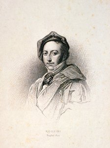 Gioacchino Antonio Rossini, 1820 da English School