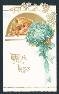 Ragazza con bouquet da English School