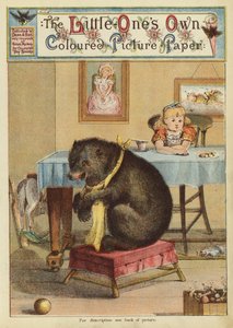 Ragazza al tavolo con un orso