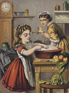 Ragazza che aiuta in cucina da English School