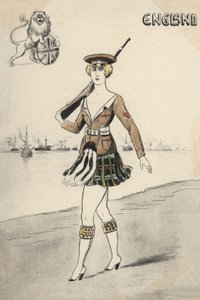 Ragazza in uniforme scozzese