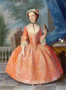 Ragazza in rosa, c.1740s da English School