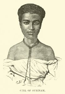 Ragazza del Suriname da English School