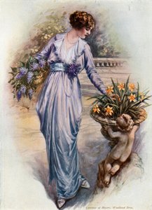 Ragazza che raccoglie fiori da English School