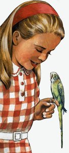 Ragazza con pappagallino