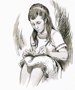 Ragazza che scrive