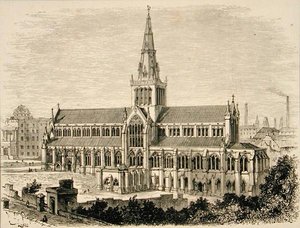 Cattedrale di Glasgow c.1880, da 