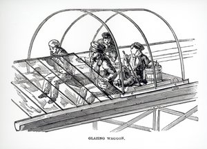 Carro vetrato usato al Crystal Palace di Paxton, 1850 da English School