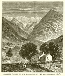 Glencoe (Scena del massacro dei Macdonald, 1692) da English School