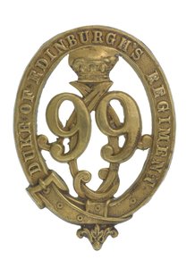 Distintivo di Glengarry, c.1875-81 (ottone) da English School