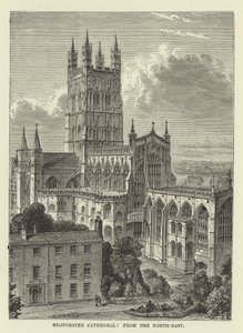 Cattedrale di Gloucester, da nord-est da English School