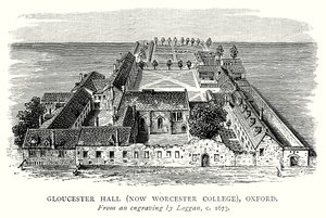 Gloucester Hall (ora Worcester College), Oxford (incisione)