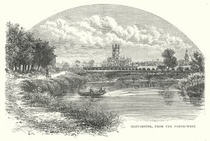 Gloucester, da nord-ovest (incisione)