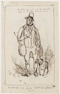 Vai via, ho rifiutato una banconota da dieci sterline per lei! Un tipo furbo da Tufton Street Pit, c.1825 da English School