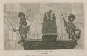 Gog e Magog, Guildhall, Londra da English School