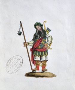 Gog, illustrazione di una delle statue dei giganti leggendari della Guildhall da English School