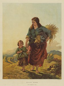 Tornando a Casa (cromolitografia) da English School