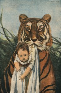 Good Tiger (litografia a colori) da English School