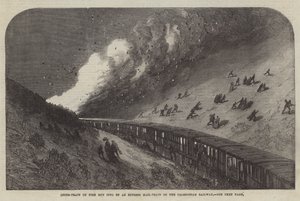 Treno merci in fiamme investito da un treno postale espresso sulla ferrovia caledoniana da English School