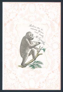 Biglietto di San Valentino con gorilla